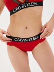 Акция на Нижня частина купальника Calvin Klein Underwear Brazilian Hipster KW0KW01243-XMK XS Червона от Rozetka