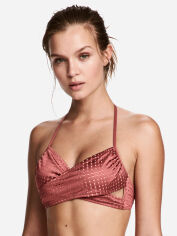 Акція на Верхня частина купальника жіноча H&M 2052255log 34 Темно-рожева від Rozetka