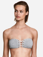 Акція на Верхня частина купальника жіноча H&M 4925955log 36 Світло-сіра від Rozetka