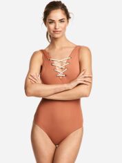 Акція на Суцільний купальник жіночий H&M 4926085log 34 Теракотовий від Rozetka