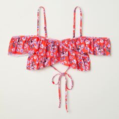 Акція на Верхня частина купальника жіноча H&M 6100537RP6 34 Кораловий/Квіти від Rozetka