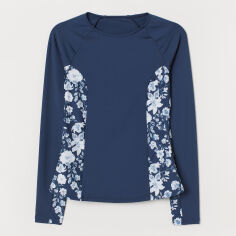 Акція на Верхня частина купальника жіноча H&M 0760345001 42 (170/96А) Темно-синя від Rozetka