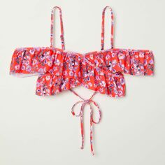 Акція на Верхня частина купальника жіноча H&M 0610053001 36 (В70) Коралово-рожевий/Квіти від Rozetka