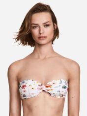 Акція на Верхня частина купальника жіноча H&M 0351462010 36 (В70) Білий/Квіти від Rozetka