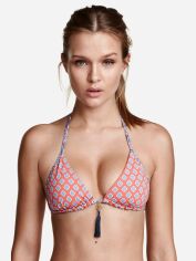 Акція на Верхня частина купальника жіноча двостороння H&M 0437485001 36 (70B) Блакитний/Малюнок від Rozetka