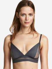 Акція на Верхня частина купальника жіноча H&M 529356 XS Темно-сіра від Rozetka