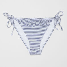 Акція на Нижня частина купальника жіноча H&M XAZ181079JXLR 40 Біла-синя в смужку від Rozetka