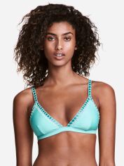 Акція на Верхня частина купальника жіноча H&M XAZ181079WFWB 42 М'ятно-бірюзова від Rozetka