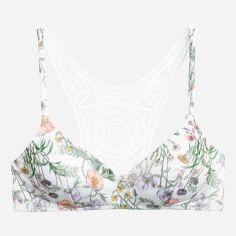 Акція на Верхня частина купальника жіноча H&M XAZ149716NYNU 34 Біла в кольорові візерунки від Rozetka
