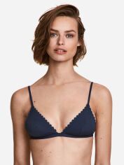 Акція на Верхня частина купальника жіноча H&M XAZ181079EYQO 34 Темно-синя від Rozetka