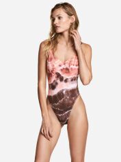 Акція на Суцільний купальник жіночий H&M XAZ181079DLPJ 44 Рожевий/Коричневий від Rozetka