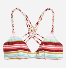Акція на Верхня частина купальника жіноча H&M XAZ160524JWEV 36 Різнокольорова в смужку від Rozetka