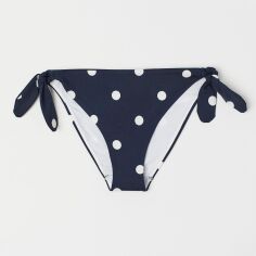 Акція на Нижня частина купальника жіноча H&M XAZ162218FFOC 42 Темно-синя в біла горошок від Rozetka