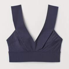 Акція на Верхня частина купальника жіноча H&M 0590919-син 34 Темно-синя від Rozetka