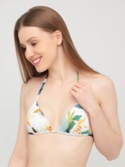 Акція на Верхня частина купальника жіноча H&M 560221 34 Комбінована в білі квіти від Rozetka