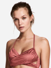 Акція на Верхня частина купальника жіноча H&M 205225 32 Темно-рожева від Rozetka