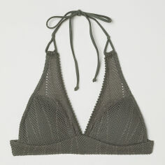 Акція на Верхня частина купальника жіноча H&M 609332 36 Хакі від Rozetka