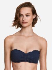 Акція на Верхня частина купальника жіноча H&M XAZ181079XWJJ 34 Темно-синя у візерунки від Rozetka
