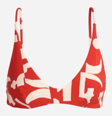 Акція на Верхня частина купальника жіноча H&M XAZ160524FGCC 34 Червона в бежеві візерунки від Rozetka