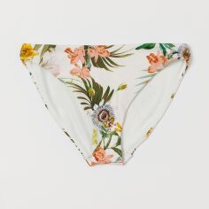 Акція на Нижня частина купальника жіноча H&M XAZ216556YYSP 38 Біла кольорові візерунки від Rozetka