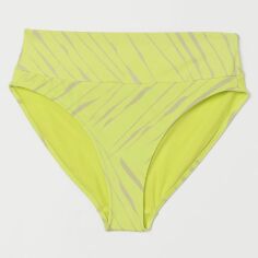 Акція на Нижня частина купальника жіноча H&M 8069632dm M Яскраво-жовта з принтом від Rozetka