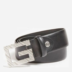 Акція на Ремінь чоловічий з натуральної шкіри Guess Adjustable Belt BM7423LEA40-BLA 105 см (L) Чорний від Rozetka
