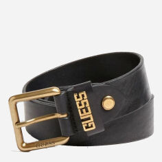 Акція на Ремінь чоловічий з натуральної шкіри Guess Adjustable Belt BM7427LEA35-BLA 95 см (M) Чорний від Rozetka