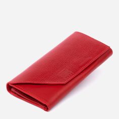 Акція на Жіночий гаманець шкіряний Grande Pelle leather-11318 Червоний від Rozetka