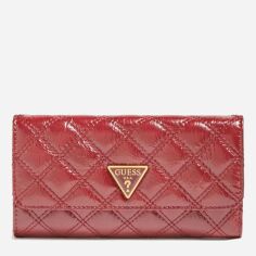Акція на Гаманець жіночий Guess Cessily Slg Pocket Trifold SWKB7679650-BTD Бордовий від Rozetka