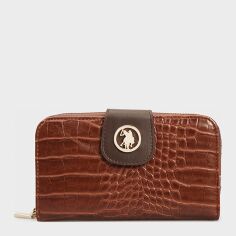 Акция на Жіночий гаманець U.S. Polo Assn USC21893 Tan-Brown от Rozetka