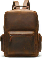 Акція на Чоловічий рюкзак з натуральної шкіри Vintage leather-14712 Коричневий від Rozetka
