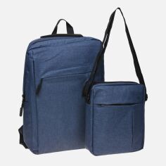 Акция на Чоловічий рюкзак + сумка Remoid VN6802 Синій от Rozetka