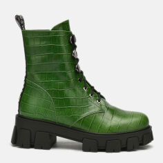 Акция на Жіночі черевики високі Blizzarini Y228H-A5-C153-6J 35 22.5 см Зелені от Rozetka