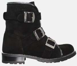 Акція на Жіночі зимові черевики високі Maurizi 2001-11 36 23 см Чорні від Rozetka