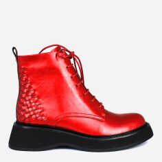 Акція на Жіночі черевики низькі Blizzarini 18J813-0501J-6261 36 (23 см) Червоні від Rozetka