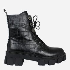 Акція на Жіночі зимові черевики високі Blizzarini Y228H-A5-C155-6J 35 22.5 см Чорні від Rozetka