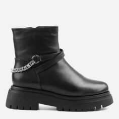 Акция на Жіночі зимові черевики високі Le'BERDES 00000013759 38 24.5 см Чорні от Rozetka