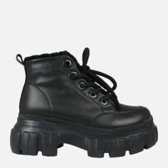Акція на Жіночі зимові черевики Berisstini 20829M-3-H 37 (23.5 см) Чорні від Rozetka