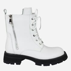 Акція на Жіночі зимові черевики високі Blizzarini H2520-3609M-H85 35 22.5 см Білі від Rozetka