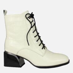 Акція на Жіночі черевики високі Blizzarini WR242-C371-P262 39 24.5 см Білі від Rozetka