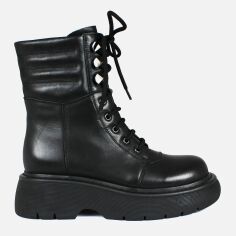 Акція на Жіночі черевики високі Big Rope BZ266-6M-A 38 (24.5 см) Чорні від Rozetka