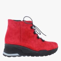 Акція на Жіночі зимові черевики низькі Carvallio R1535-11 39 24.5 см Червоні від Rozetka