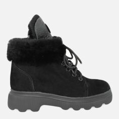 Акция на Жіночі зимові черевики низькі EL PASSO Re2685-11 37 23.5 см Чорні от Rozetka