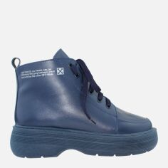 Акція на Жіночі зимові черевики низькі EL PASSO Re2518 37 23.5 см Сині від Rozetka