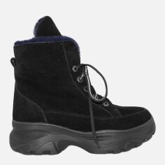 Акция на Жіночі зимові черевики високі EL PASSO Re2587-11 37 23.5 см Чорні от Rozetka