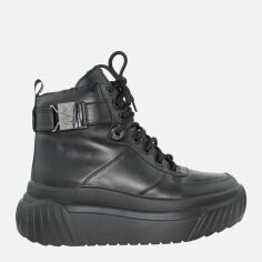 Акция на Жіночі зимові черевики низькі EL PASSO Re2600-90505 37 23.5 см Чорні от Rozetka