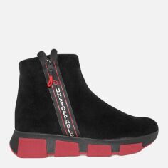 Акция на Жіночі зимові черевики високі EL PASSO Re2691-11 37 23.5 см Чорні от Rozetka
