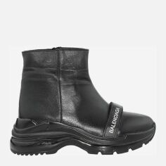 Акция на Жіночі зимові черевики низькі EL PASSO Re2477-1-21972 38 24 см Чорні от Rozetka