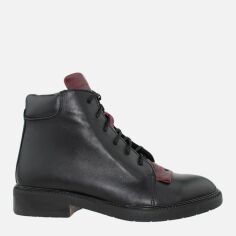 Акция на Жіночі черевики низькі EL PASSO Re2670 37 23.5 см Чорний/Бордо от Rozetka