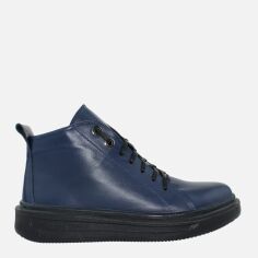Акція на Жіночі зимові черевики низькі EL PASSO Re2700-2043 37 23.5 см Сині від Rozetka